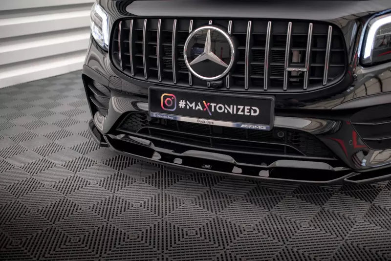 Maxton Design Frontlippe V.2 für Mercedes GLB 35 AMG / AMG-Line (X247) Hochglanz schwarz – Ansicht 3