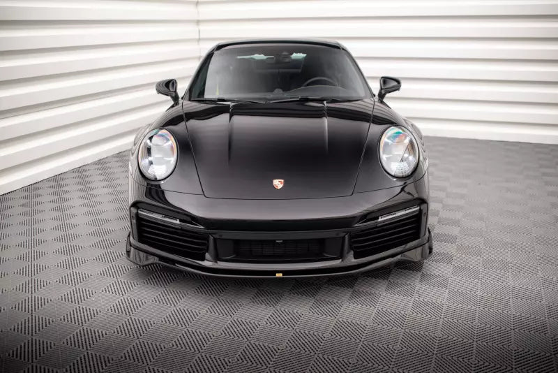 Maxton Design Frontlippe für Porsche 911 Turbo S 992 Hochglanz schwarz – Ansicht 2
