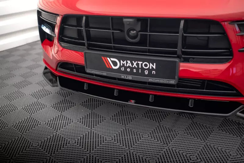 Maxton Design Frontlippe für Porsche Macan Mk1 Facelift Hochglanz schwarz – Ansicht 3