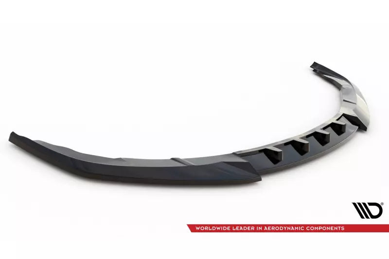 Maxton Design Frontlippe V.1 für Porsche Panamera Turbo 970 Hochglanz schwarz – Ansicht 4