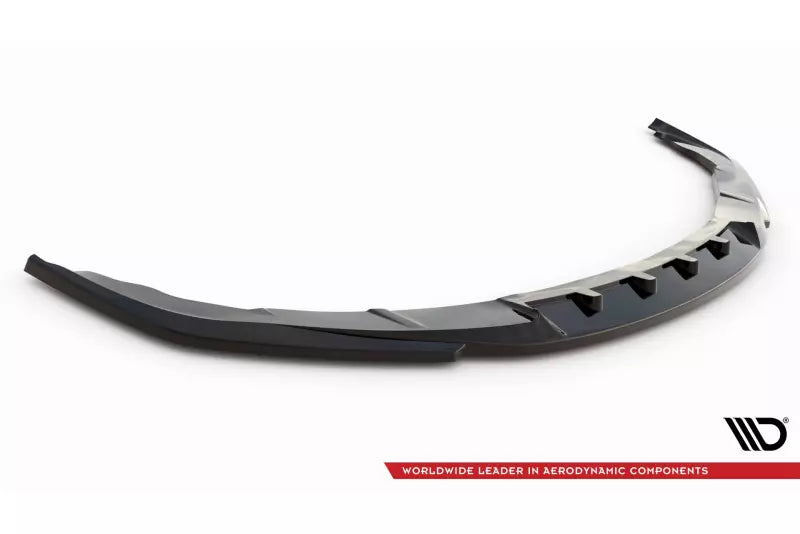 Maxton Design Frontlippe V.2 für Porsche Panamera Turbo 970 Hochglanz schwarz – Ansicht 4