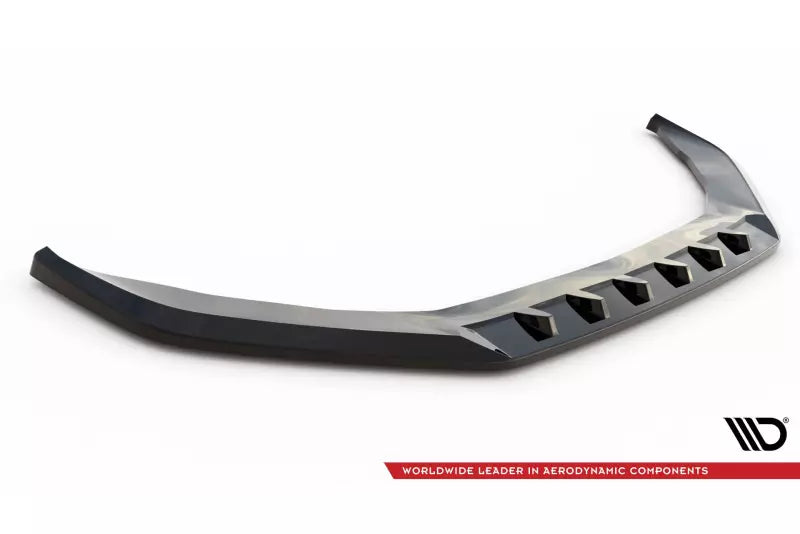 Maxton Design Frontlippe V.1 für Porsche Panamera E-Hybrid 971 Hochglanz schwarz – Ansicht 4