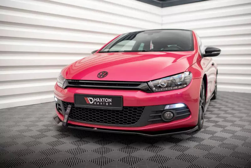 Maxton Design Frontlippe V.2 für Volkswagen Scirocco Mk3 Hochglanz schwarz – Ansicht 1