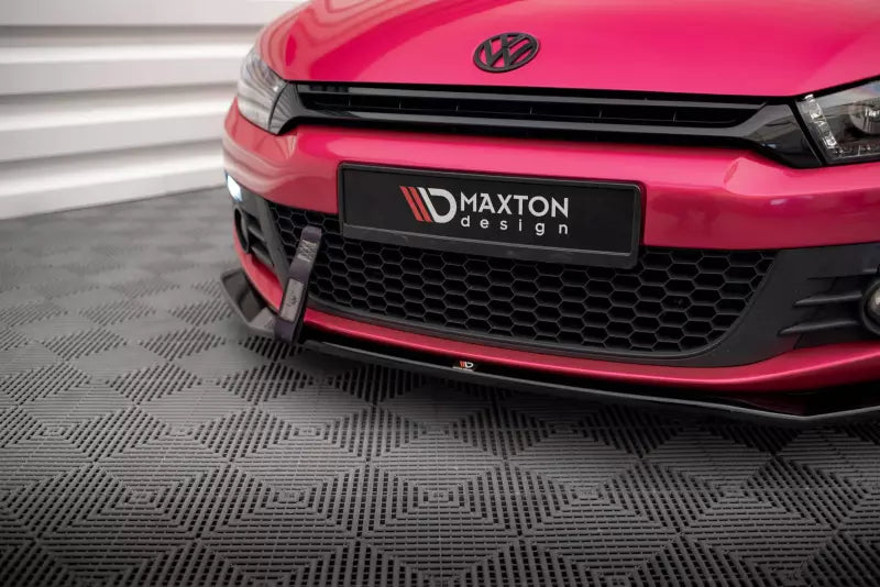 Maxton Design Frontlippe V.2 für Volkswagen Scirocco Mk3 Hochglanz schwarz – Ansicht 3