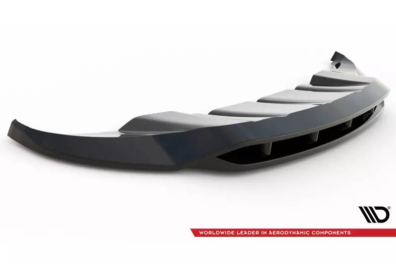 Maxton Design Frontlippe für Porsche Cayenne Mk2 Hochglanz schwarz – Ansicht 4