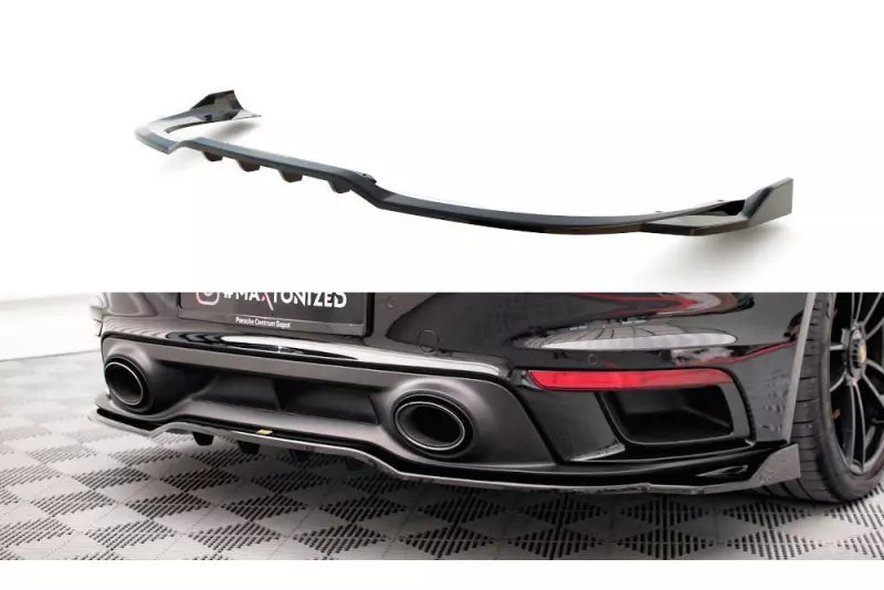 Maxton Design Heckdiffusor für Porsche 911 Turbo S 992 Hochglanz schwarz – Ansicht 2