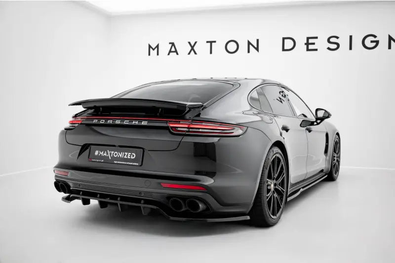 Maxton Design Heckdiffusor für Porsche Panamera E-Hybrid / Turbo S E-Hybrid / Panamara 4S 971 Hochglanz schwarz – Ansicht 1