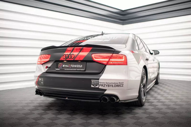 Maxton Design Heckspoiler Lippe für Audi S8 D4 Hochglanz schwarz – Ansicht 2