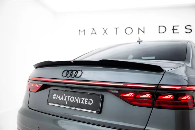 Maxton Design Heckspoiler Lippe für Audi S8 D5 Hochglanz schwarz – Ansicht 1