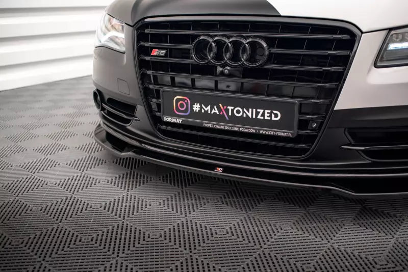 Maxton Design Frontlippe V.1 für Audi S8 D4 Hochglanz schwarz – Ansicht 3