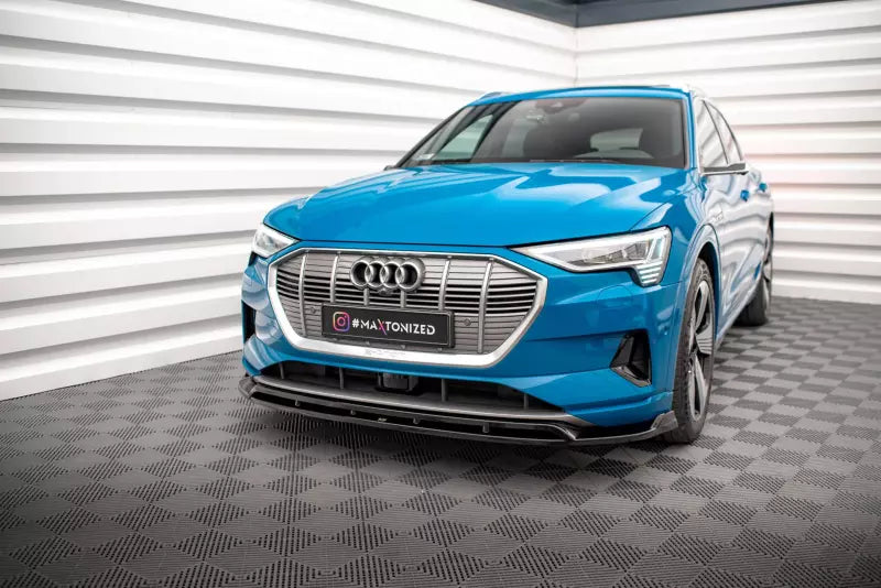 Maxton Design Frontlippe V.2 für Audi e-tron Hochglanz schwarz – Ansicht 1