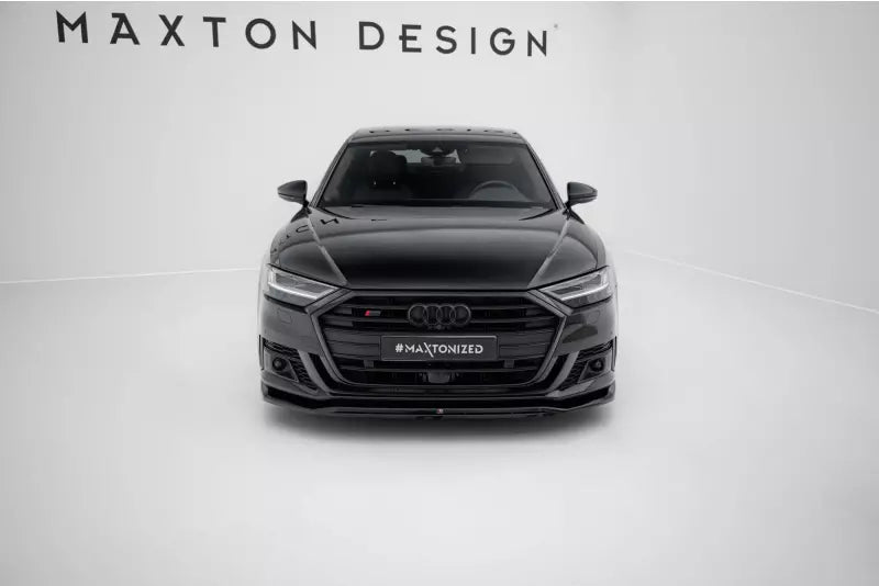 Maxton Design Frontlippe V.1 für Audi S8 D5 Hochglanz schwarz – Ansicht 2