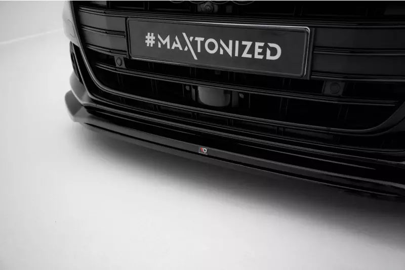 Maxton Design Frontlippe V.1 für Audi S8 D5 Hochglanz schwarz – Ansicht 3