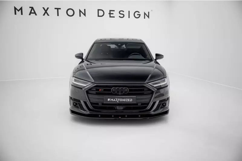 Maxton Design Frontlippe V.2 für Audi S8 D5 Hochglanz schwarz – Ansicht 2