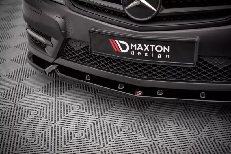 Maxton Design Frontlippe V.1 für Mercedes-Benz C Coupe AMG-Line C204 Hochglanz schwarz – Ansicht 3