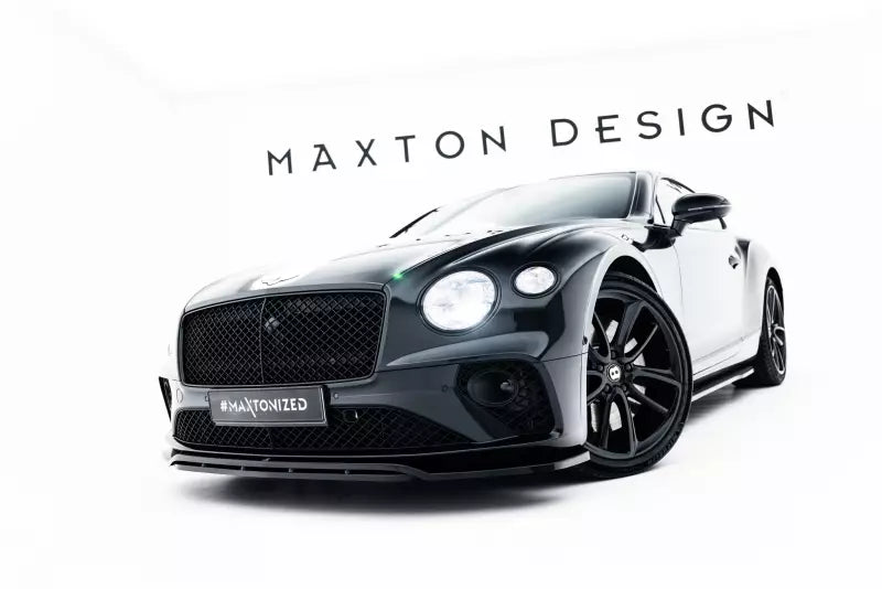 Maxton Design Frontlippe für Bentley Continental GT Mk3 Hochglanz schwarz – Ansicht 1