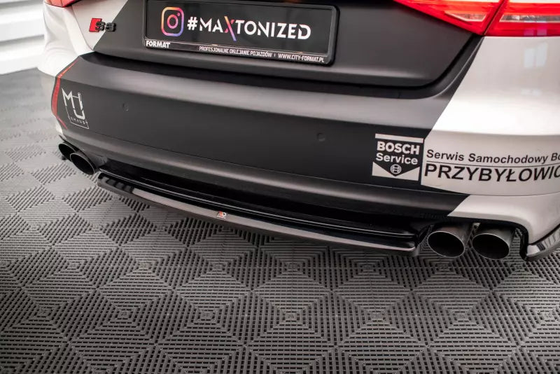 Maxton Design Heckdiffusor für Audi S8 D4 Hochglanz schwarz – Ansicht 2