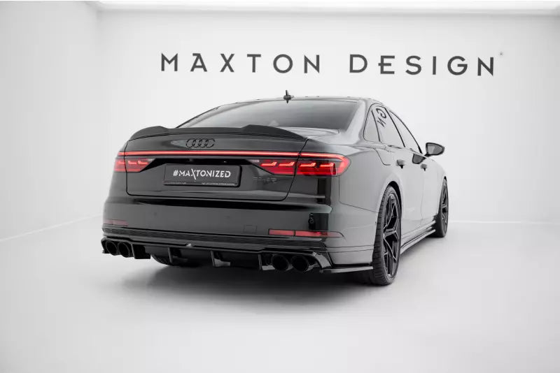 Maxton Design Heckdiffusor für Audi S8 D5 Hochglanz schwarz – Ansicht 2