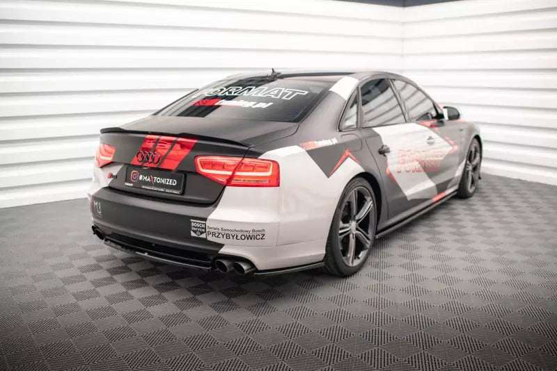 Maxton Design Diffusor Flaps für Audi S8 D4 Facelift Hochglanz schwarz – Ansicht 3