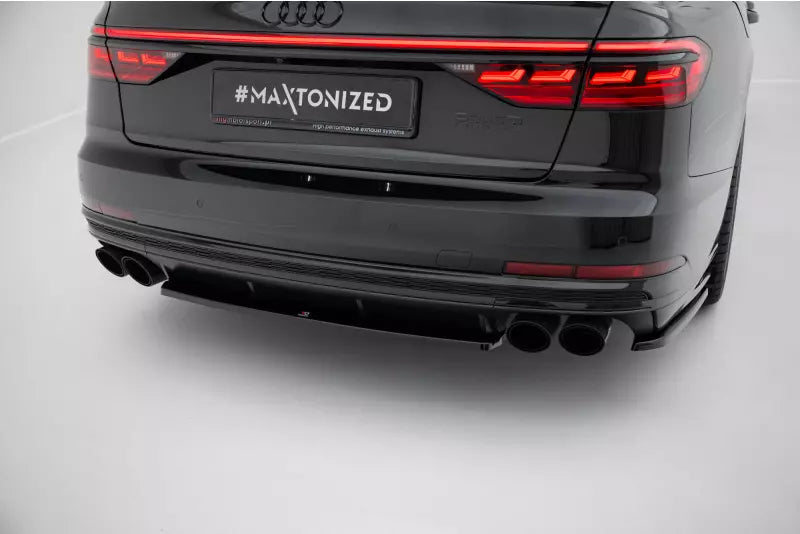Maxton Design Diffusor Flaps V.1 für Audi S8 D5 Hochglanz schwarz – Ansicht 2