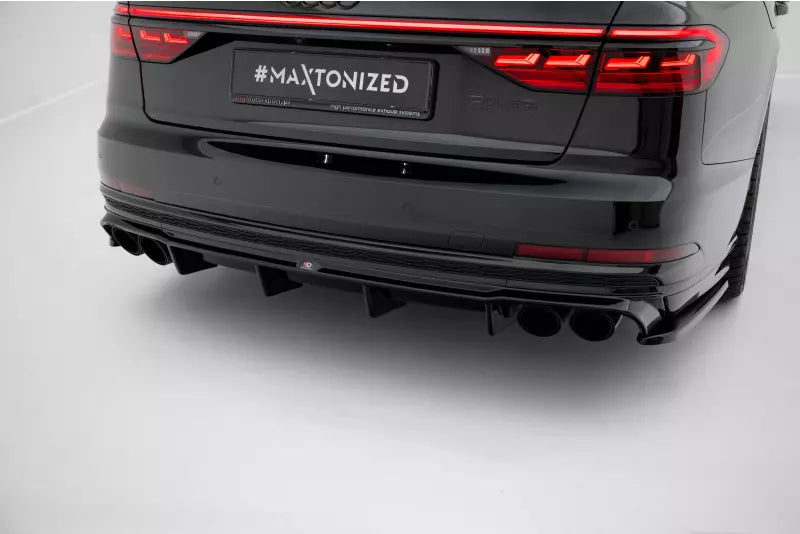 Maxton Design Diffusor Flaps V.2 für Audi S8 D5 Hochglanz schwarz – Ansicht 3