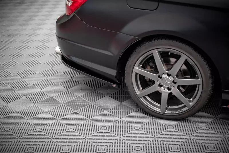 Maxton Design Diffusor Flaps für Mercedes C Klasse AMG-Line W204 Limousine / C204 Coupe / S204 Kombi Hochglanz schwarz – Ansicht 3