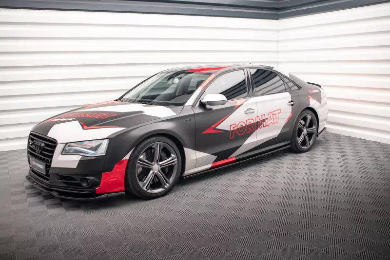 Maxton Design Seitenschweller (Paar) für Audi S8 D4 Hochglanz schwarz – Ansicht 3
