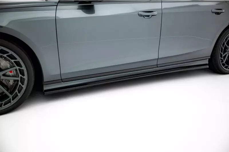 Maxton Design Seitenschweller (Paar) für Audi S8 D5 Hochglanz schwarz – Ansicht 1