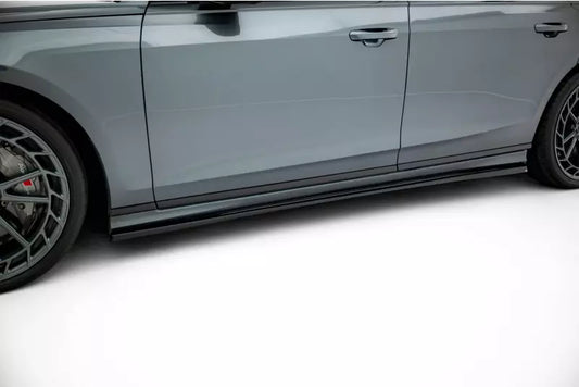 Maxton Design Seitenschweller (Paar) für Audi S8 D5 Hochglanz schwarz – Ansicht 1
