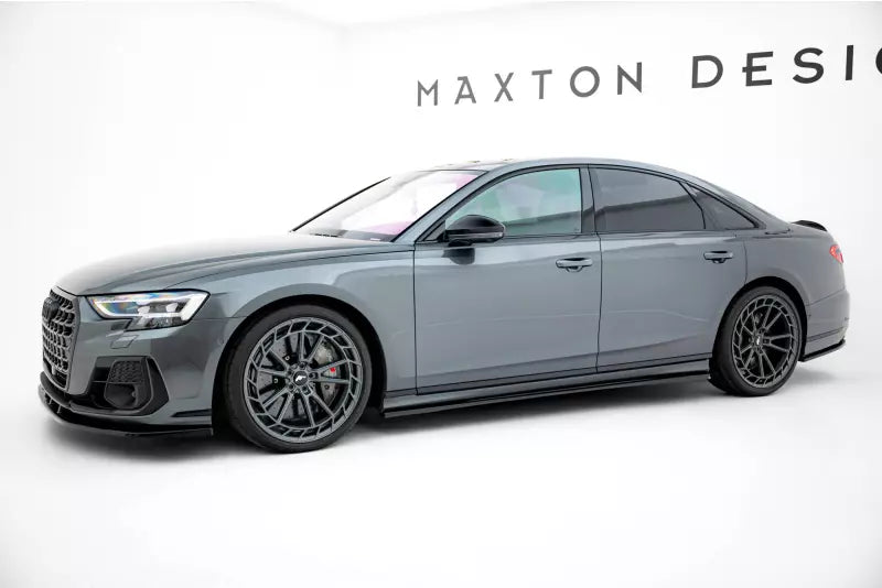 Maxton Design Seitenschweller (Paar) für Audi S8 D5 Hochglanz schwarz – Ansicht 2