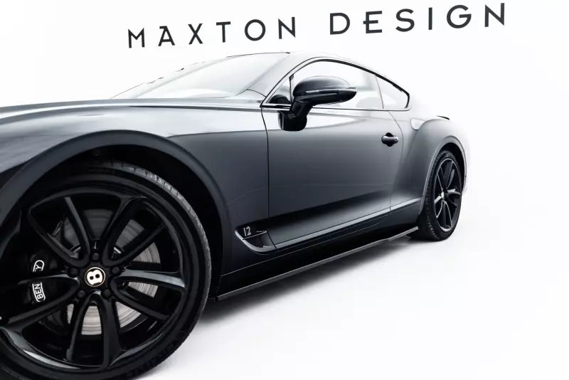 Maxton Design Seitenschweller (Paar) für Bentley Continental GT Mk3 Hochglanz schwarz – Ansicht 1