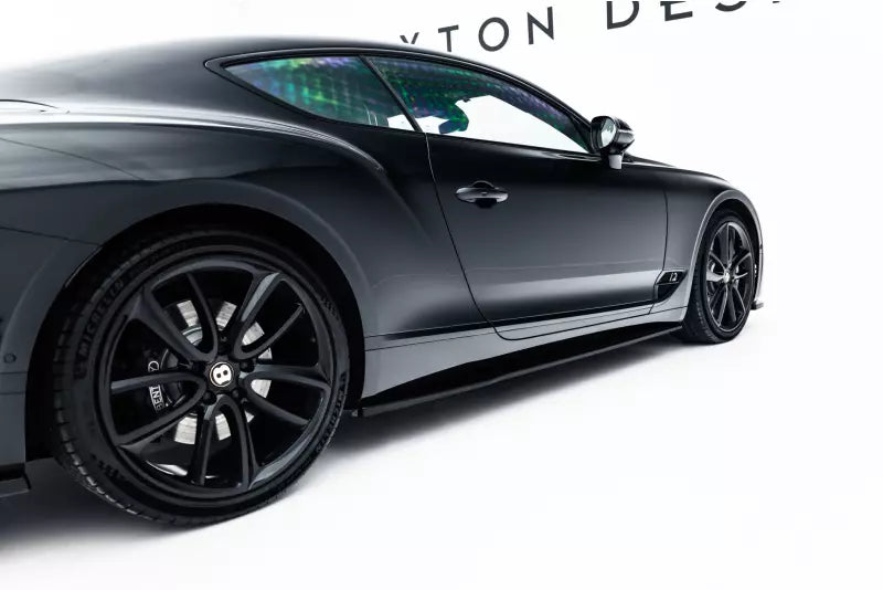 Maxton Design Seitenschweller (Paar) für Bentley Continental GT Mk3 Hochglanz schwarz – Ansicht 4