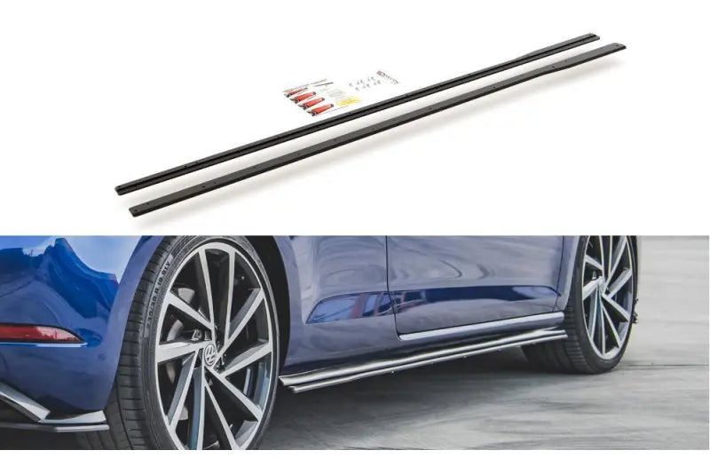 Maxton Design Street Pro Seitenschweller (Paar) V.2 für VW Golf 7 R-Line / R Facelift ab 03/2017 – Ansicht 1
