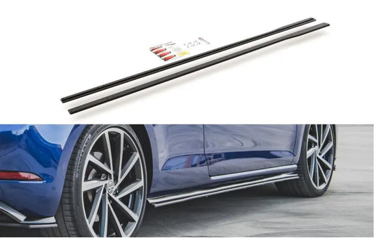 Maxton Design Street Pro Seitenschweller (Paar) V.2 für VW Golf 7 R-Line / R Facelift ab 03/2017 – Ansicht 1