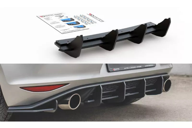 Maxton Design Street Pro Heckdiffusor für VW Golf 7 GTI 2012-2016 – Ansicht 1