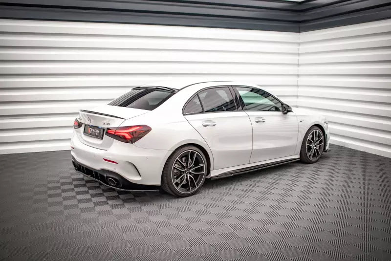 Maxton Design Seitenschweller (Paar) V.2 für für Mercedes A35 AMG / AMG-Line W177 Hochglanz schwarz – Ansicht 2