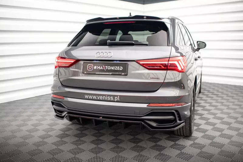 Maxton Design Heckspoiler Lippe für Audi Q3 S-Line F3 Hochglanz schwarz – Ansicht 2