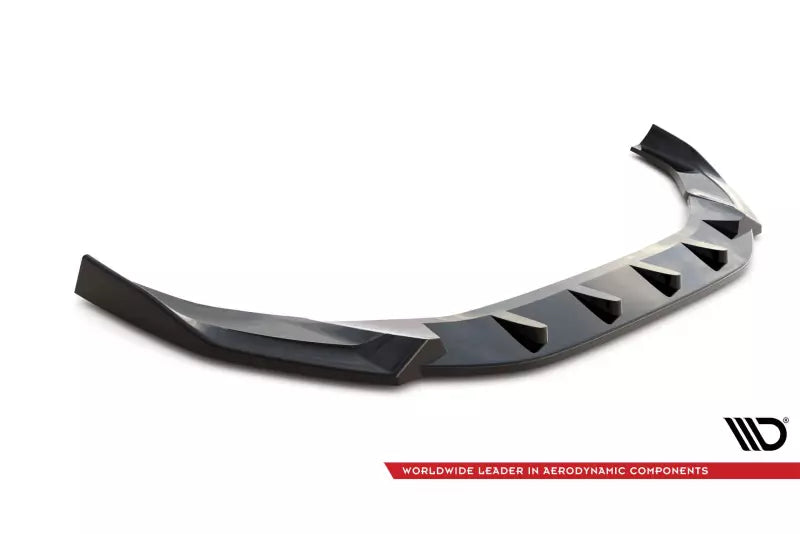 Maxton Design Frontlippe V.1 für Audi A4 S-Line / S4 B9 Facelift Hochglanz schwarz – Ansicht 4