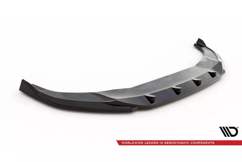 Maxton Design Frontlippe V.1 für Audi Q3 S-Line F3 Hochglanz schwarz – Ansicht 4