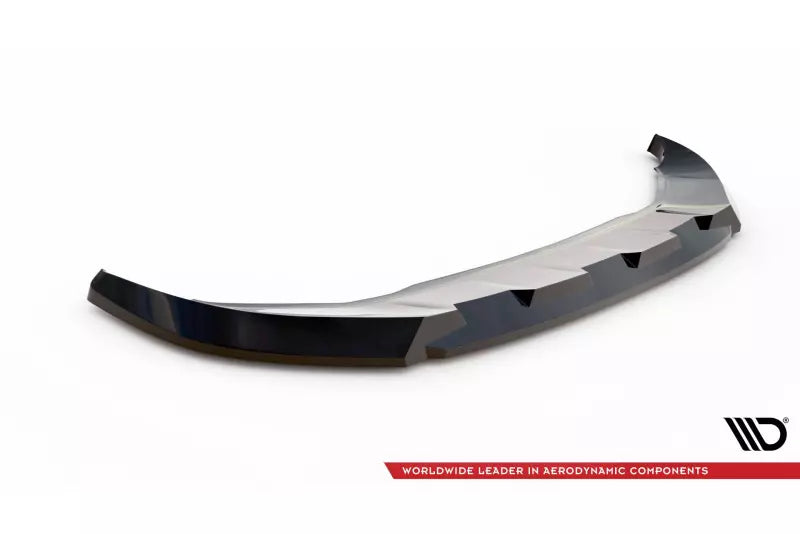 Maxton Design Frontlippe V.1 für Audi Q4 e-tron Sportback Mk1 Hochglanz schwarz – Ansicht 4