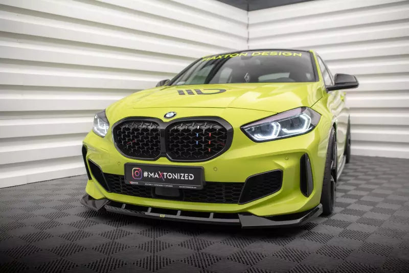 Maxton Design Frontlippe V.6 für BMW 1er F40 M-Paket / M135i Hochglanz schwarz – Ansicht 1