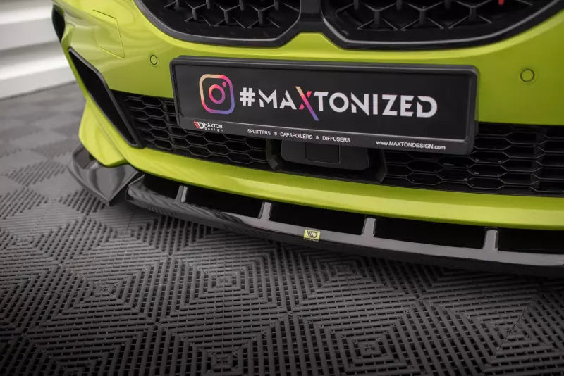 Maxton Design Frontlippe V.6 für BMW 1er F40 M-Paket / M135i Hochglanz schwarz – Ansicht 3