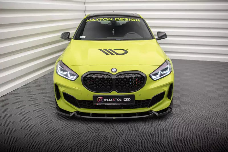 Maxton Design Frontlippe V.7 für BMW 1er F40 M-Paket / M135i Hochglanz schwarz – Ansicht 1