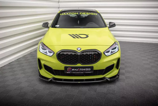 Maxton Design Frontlippe V.7 für BMW 1er F40 M-Paket / M135i Hochglanz schwarz – Ansicht 1