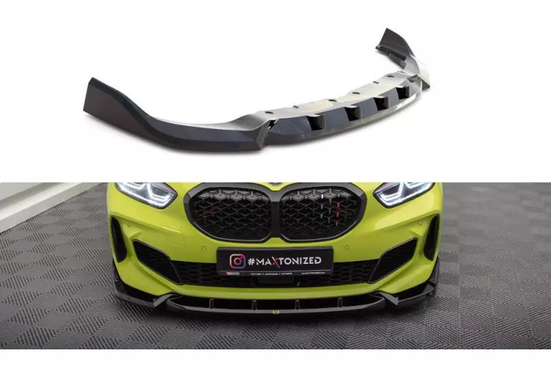 Maxton Design Frontlippe V.7 für BMW 1er F40 M-Paket / M135i Hochglanz schwarz – Ansicht 2
