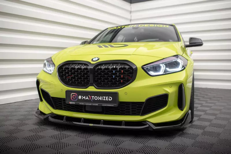Maxton Design Frontlippe V.7 für BMW 1er F40 M-Paket / M135i Hochglanz schwarz – Ansicht 3