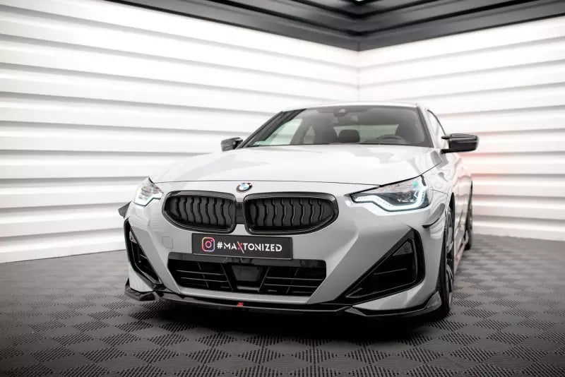 Maxton Design Frontlippe V.1 für BMW 2 Coupe M-Paket / M240i G42 Hochglanz schwarz – Ansicht 1