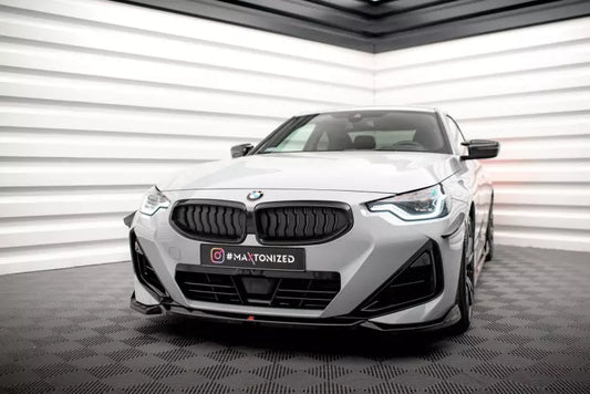 Maxton Design Frontlippe V.1 für BMW 2 Coupe M-Paket / M240i G42 Hochglanz schwarz – Ansicht 1