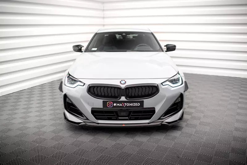 Maxton Design Frontlippe V.1 für BMW 2 Coupe M-Paket / M240i G42 Hochglanz schwarz – Ansicht 2