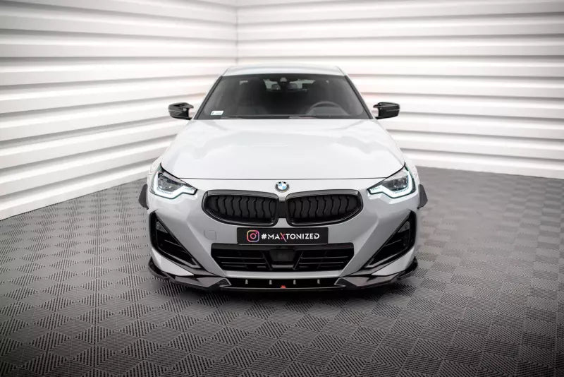Maxton Design Frontlippe V.2 für BMW 2 Coupe M-Paket / M240i G42 Hochglanz schwarz – Ansicht 2